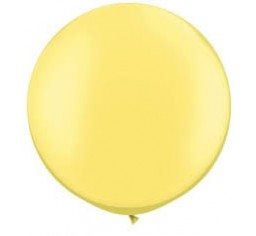 3ft Pastel Yellow Round Jumbo Helium Balloon Arrangement