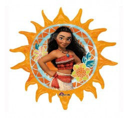 Moana foil shape helium balloon bouquet
