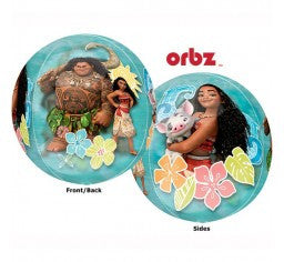 Moana Orbz foil shape helium balloon bouquet